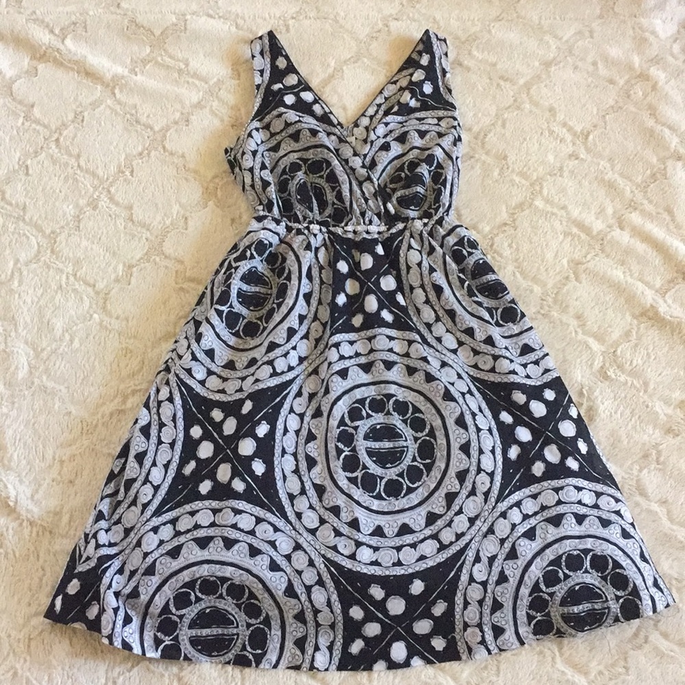 Anthropologie We Love Vera Black & White Dress